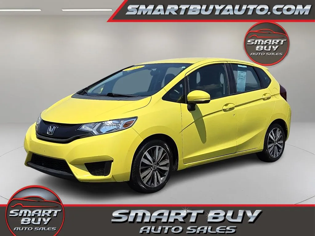Yellow 2015 Honda Fit LX for sale in Meriden, CT