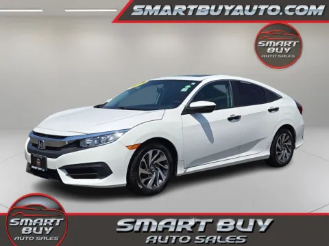 White 2018 Honda Civic EX for sale in Meriden, CT