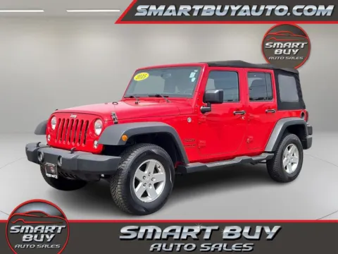 Red 2015 Jeep Wrangler Unlimited Sport for sale in Meriden, CT