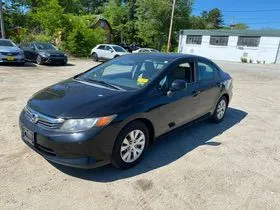 Black 2012 Honda Civic LX for sale in Meriden, CT