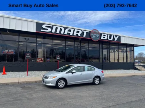 Silver 2012 Honda Civic LX for sale in Meriden, CT