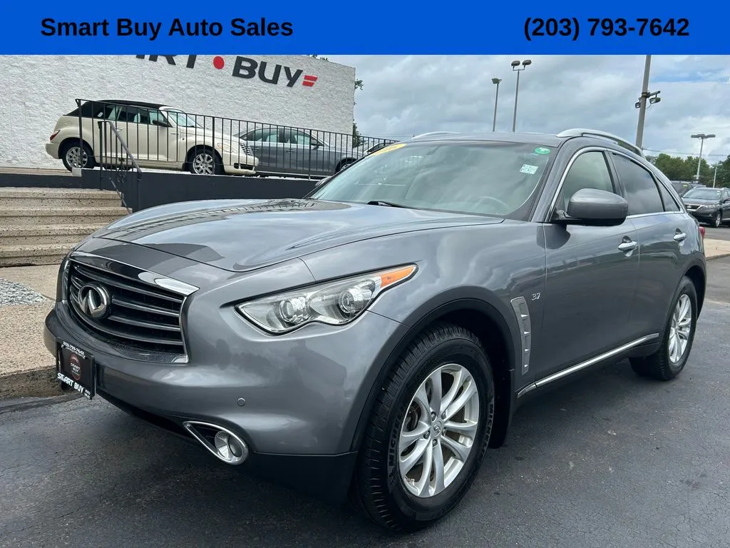 Gray 2016 INFINITI QX70 for sale in Meriden, CT