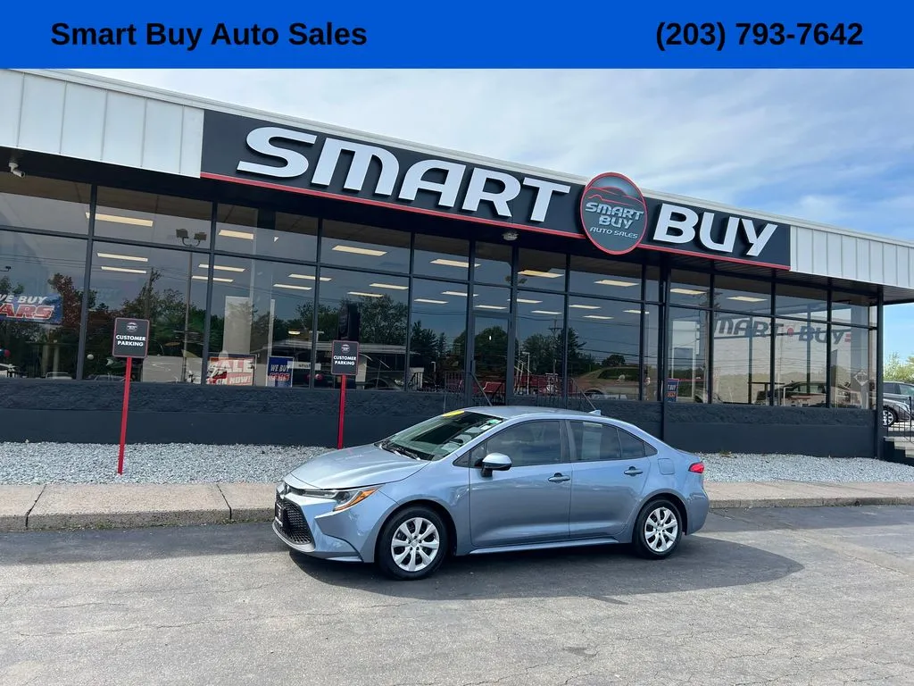Blue 2021 Toyota Corolla LE for sale in Meriden, CT
