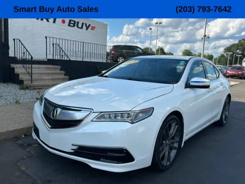 White 2015 Acura TLX V6 Tech for sale in Meriden, CT