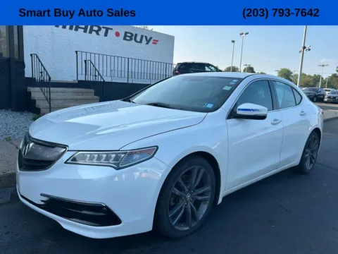 White 2015 Acura TLX V6 Tech for sale in Meriden, CT