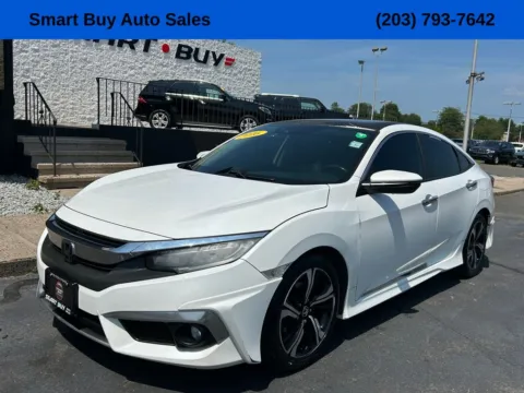 White 2016 Honda Civic Touring for sale in Meriden, CT