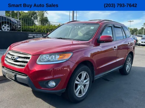 Red 2012 Hyundai Santa Fe Limited for sale in Meriden, CT