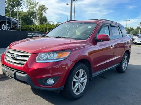 Red 2012 Hyundai Santa Fe Limited for sale in Meriden, CT