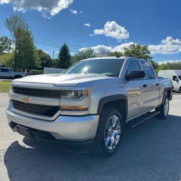Silver 2018 Chevrolet Silverado 1500 Custom for sale in Meriden, CT