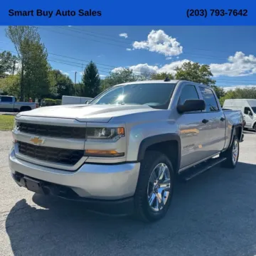 Silver 2018 Chevrolet Silverado 1500 Custom for sale in Meriden, CT