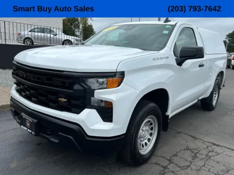 White 2023 Chevrolet Silverado 1500 WT for sale in Meriden, CT