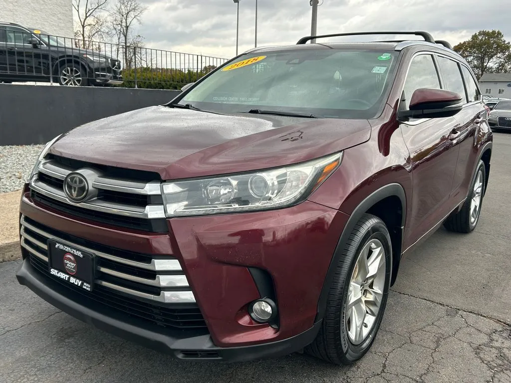 Red 2018 Toyota Highlander Limited for sale in Meriden, CT