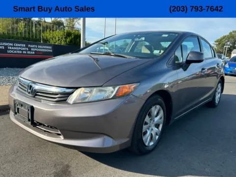 Gray 2012 Honda Civic LX for sale in Meriden, CT
