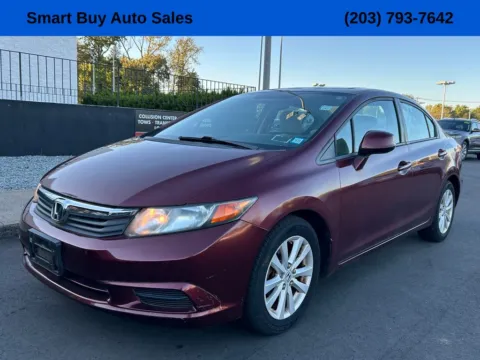 Red 2012 Honda Civic EX for sale in Meriden, CT