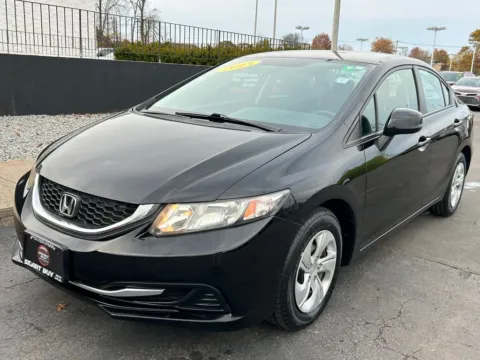 Black 2013 Honda Civic LX for sale in Meriden, CT