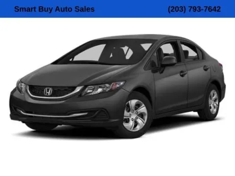 Black 2013 Honda Civic LX for sale in Meriden, CT
