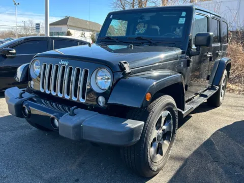 Black 2016 Jeep Wrangler Unlimited Sahara for sale in Meriden, CT