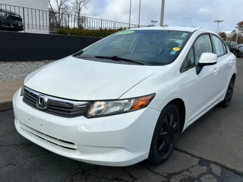 White 2012 Honda Civic LX for sale in Meriden, CT