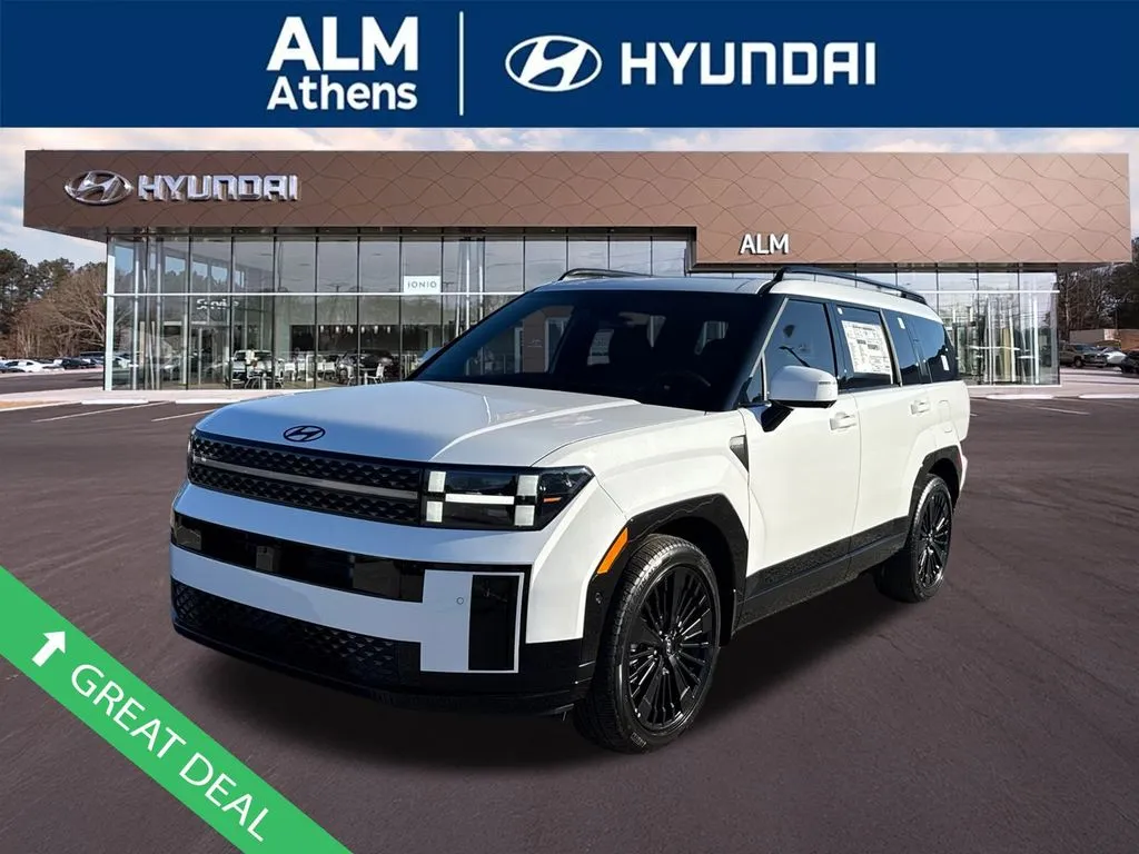 White 2026 Hyundai Santa Fe Hybrid Calligraphy for sale in Athens, GA
