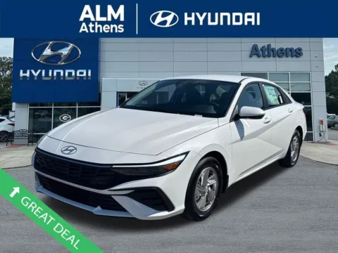 White 2025 Hyundai Elantra SE for sale in Athens, GA
