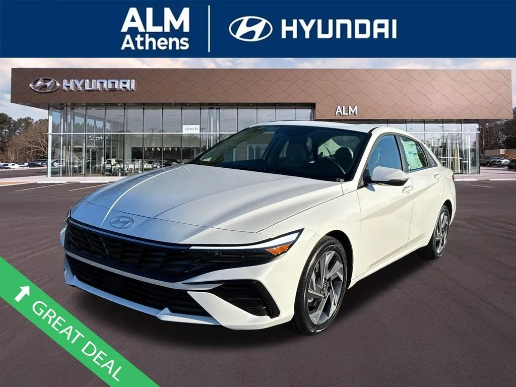 White 2026 Hyundai Elantra Limited for sale in Athens, GA