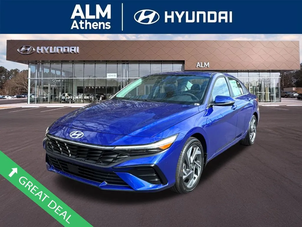 Blue 2026 Hyundai Elantra Hybrid Limited for sale in Athens, GA