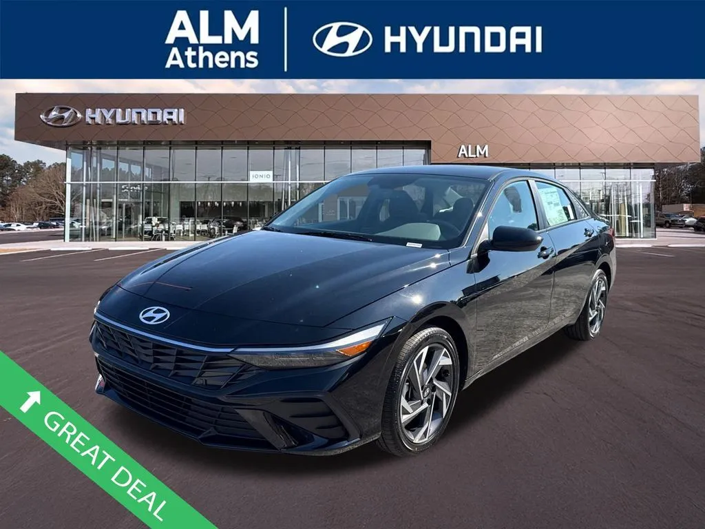 Black 2025 Hyundai Elantra Hybrid SEL Sport for sale in Athens, GA
