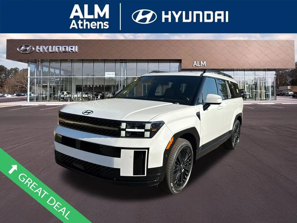 White 2026 Hyundai Santa Fe Hybrid Calligraphy for sale in Athens, GA