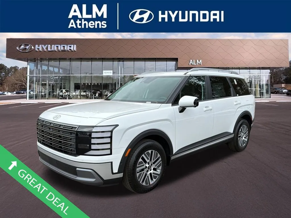 White 2026 Hyundai Palisade Hybrid Blue SEL Premium for sale in Athens, GA