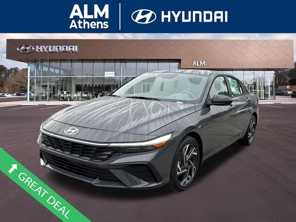 Gray 2025 Hyundai Elantra Hybrid SEL Sport for sale in Athens, GA