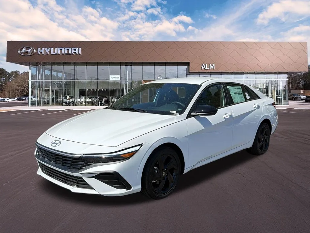 White 2026 Hyundai Elantra Hybrid SEL Sport for sale in Athens, GA