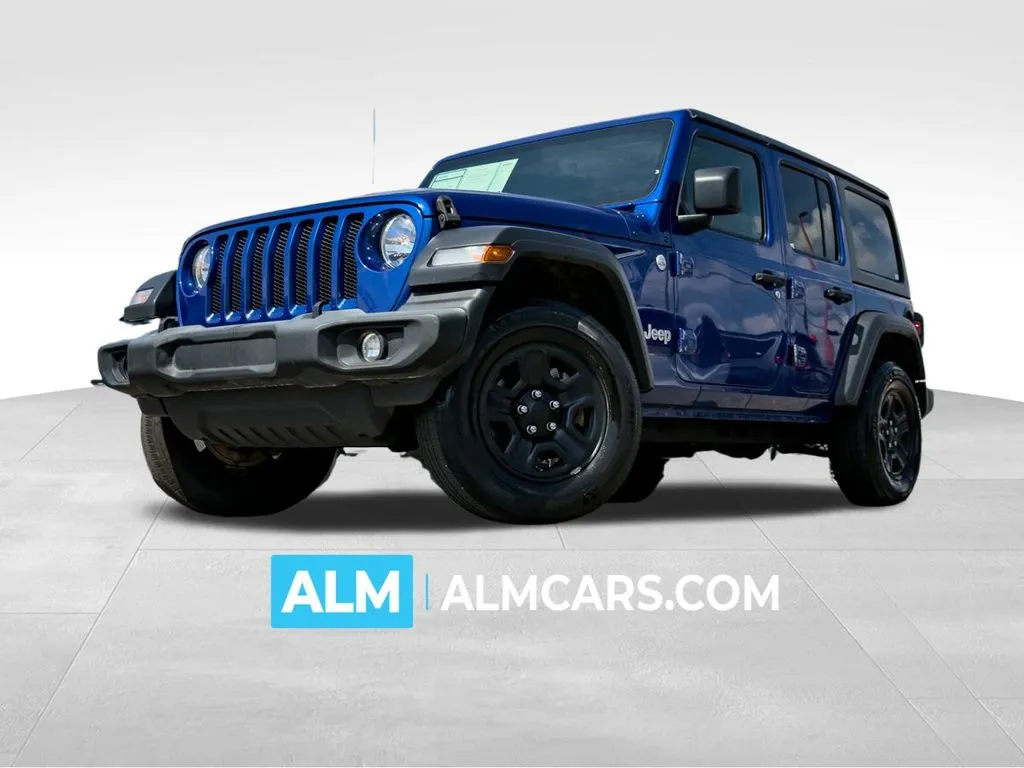 Blue 2019 Jeep Wrangler Unlimited Sport for sale in Athens, GA