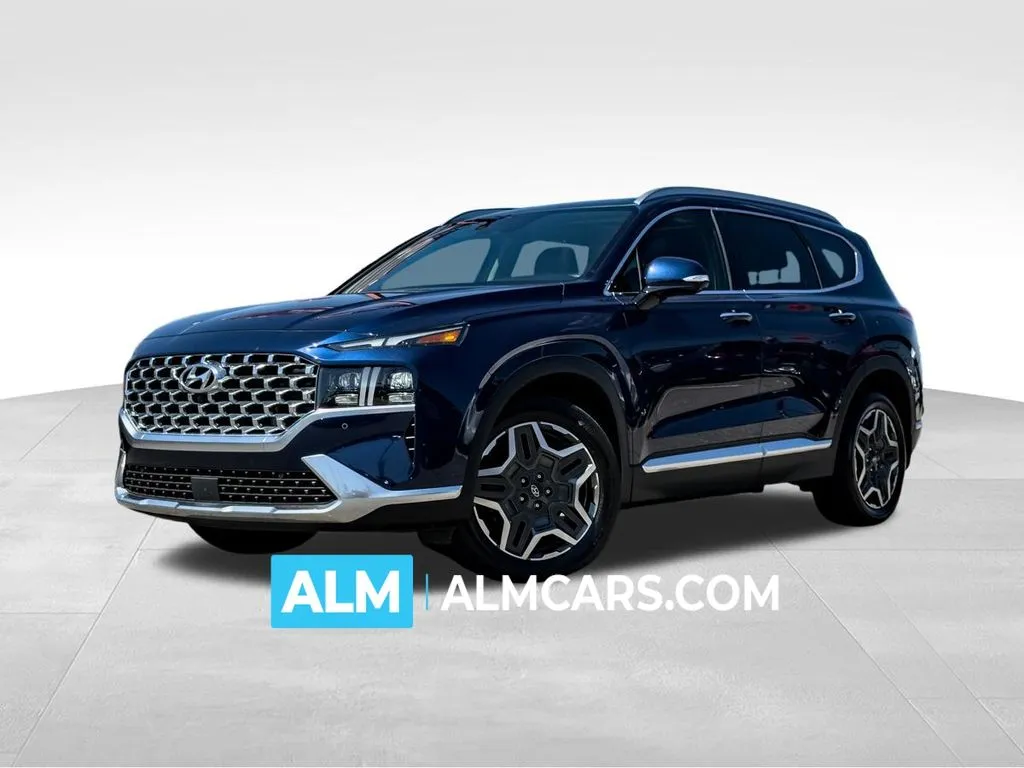 Blue 2021 Hyundai Santa Fe Limited for sale in Athens, GA