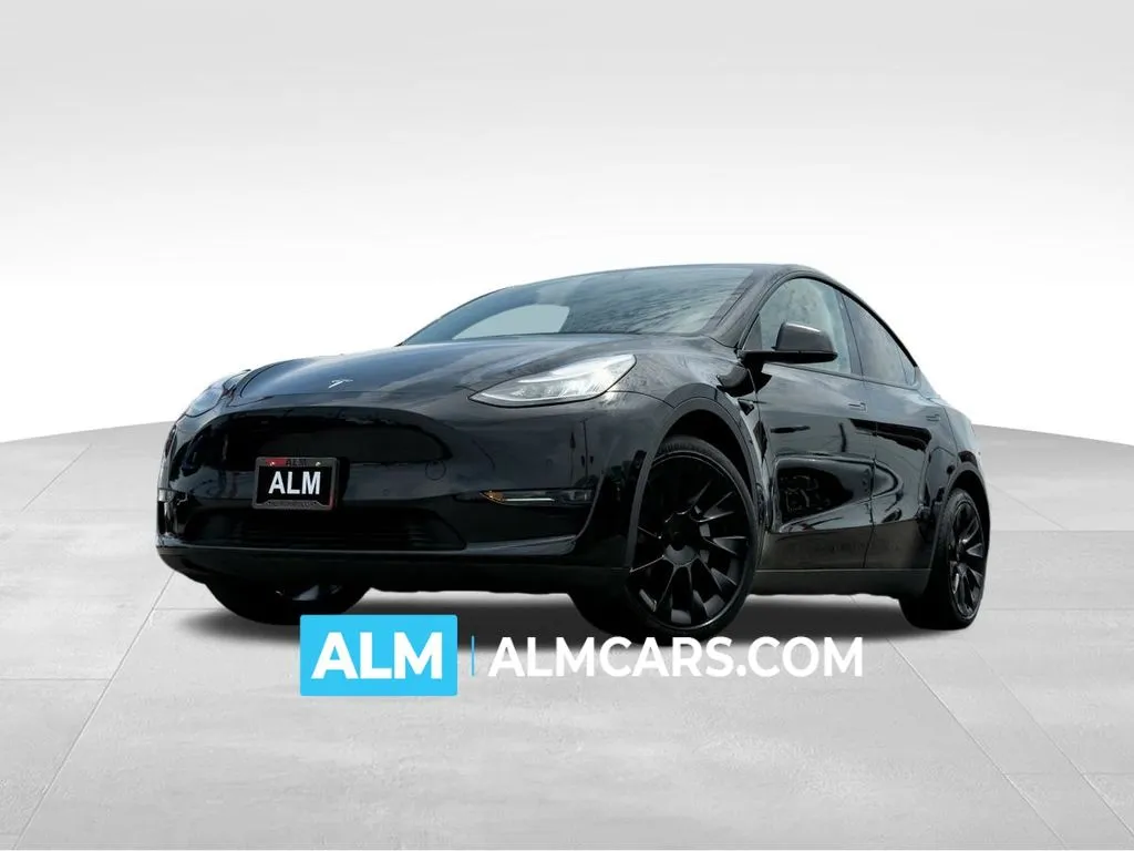 Used 2021 Tesla Model Y Long Range with VIN 5YJYGDEE2MF061867 for sale in Morrow, GA