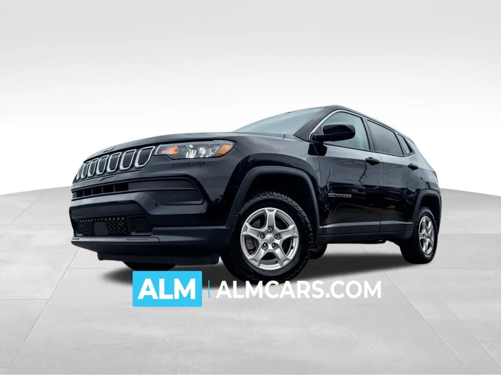 Black 2022 Jeep Compass Sport for sale in Athens, GA