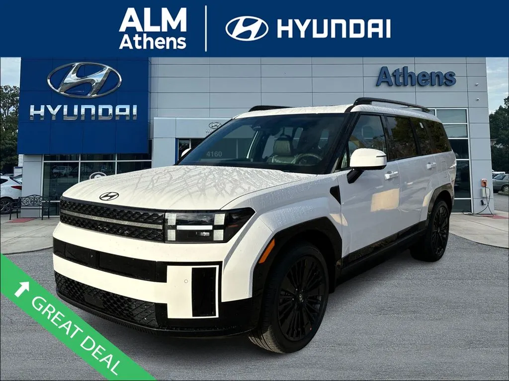 White 2025 Hyundai Santa Fe Hybrid Calligraphy for sale in Athens, GA