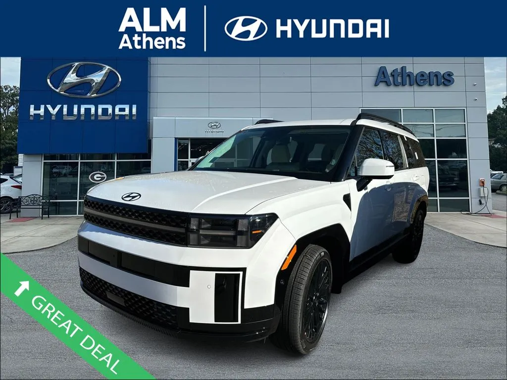 White 2025 Hyundai Santa Fe Hybrid Calligraphy for sale in Athens, GA
