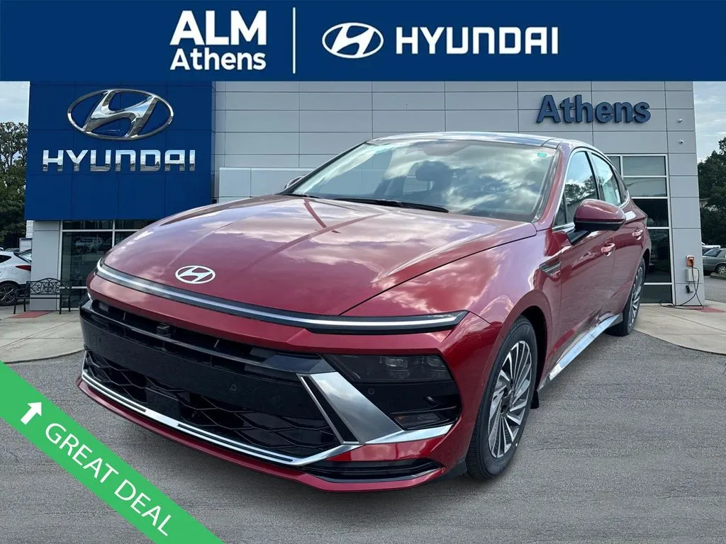 Red 2025 Hyundai Sonata Hybrid Limited for sale in Athens, GA