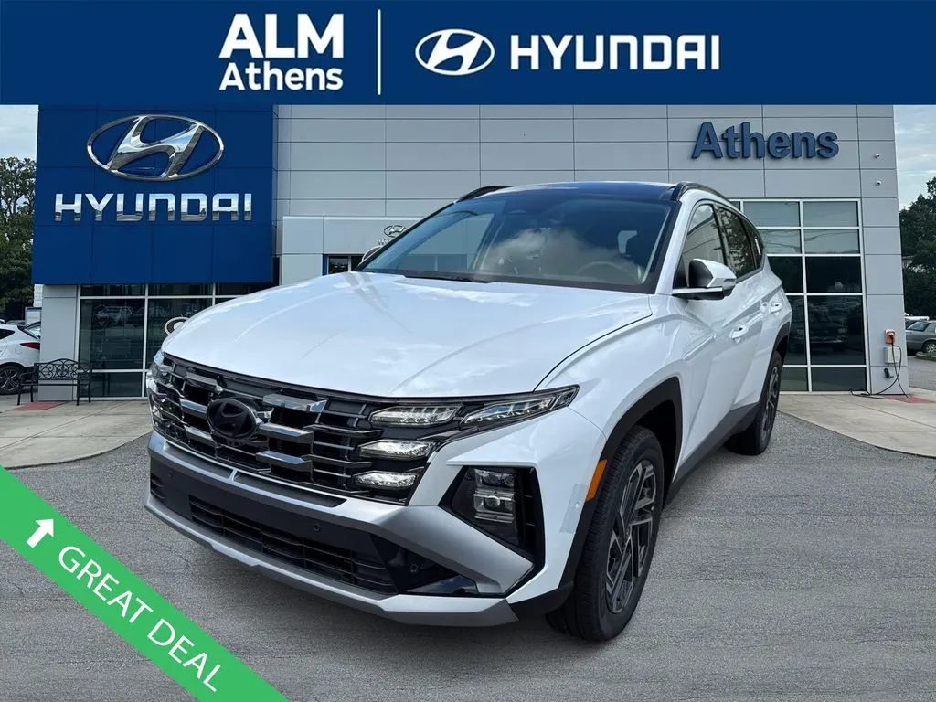 White 2025 Hyundai Tucson Hybrid Limited for sale in Athens, GA