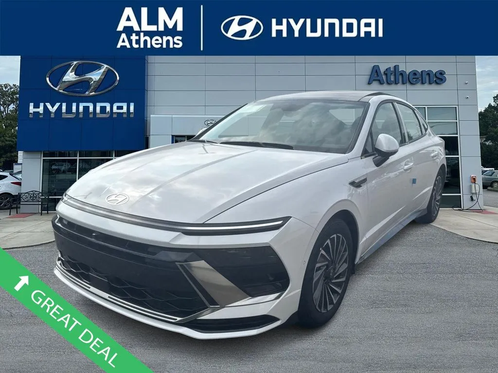 White 2025 Hyundai Sonata Hybrid Limited for sale in Athens, GA