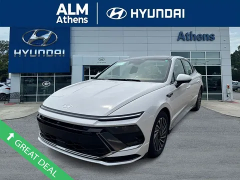 White 2025 Hyundai Sonata Hybrid Limited for sale in Athens, GA