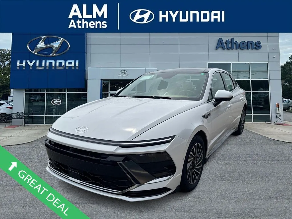 White 2025 Hyundai Sonata Hybrid Limited for sale in Athens, GA