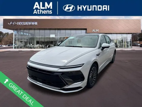 White 2025 Hyundai Sonata Hybrid Limited for sale in Athens, GA