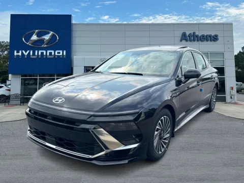 Black 2025 Hyundai Sonata Hybrid Limited for sale in Athens, GA