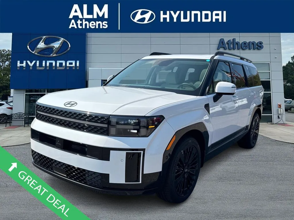 White 2025 Hyundai Santa Fe Hybrid Calligraphy for sale in Athens, GA