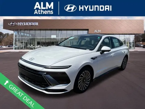 White 2025 Hyundai Sonata Hybrid Limited for sale in Athens, GA