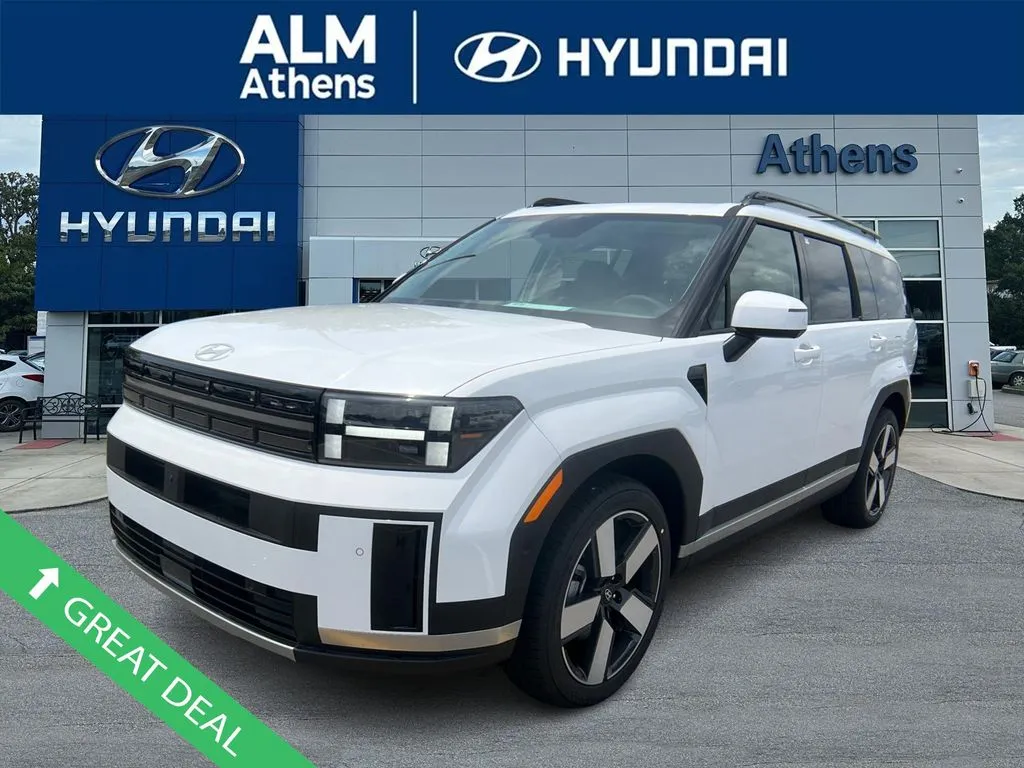 White 2025 Hyundai Santa Fe Hybrid Limited for sale in Athens, GA