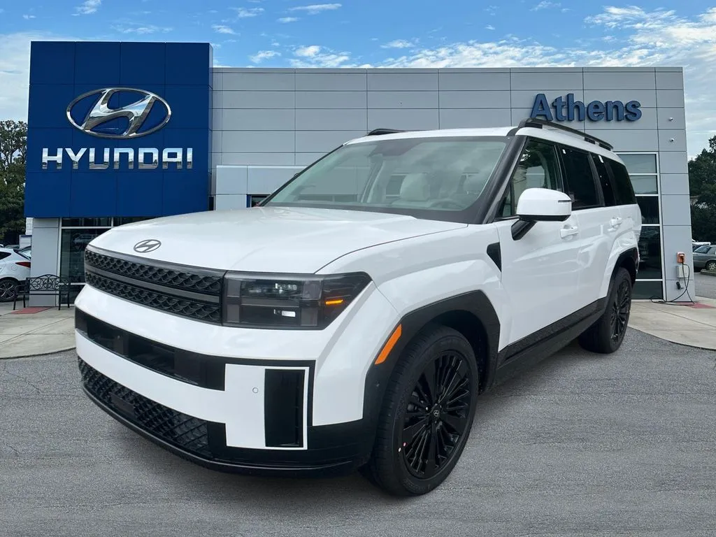 White 2025 Hyundai Santa Fe Hybrid Calligraphy for sale in Athens, GA