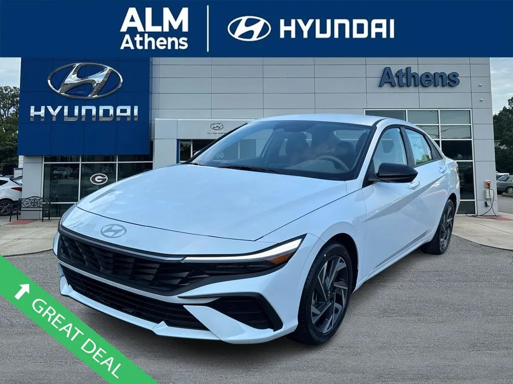 White 2025 Hyundai Elantra SEL Sport for sale in Athens, GA
