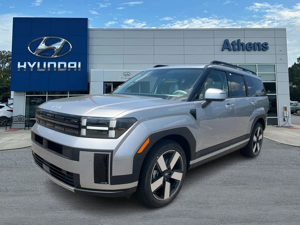 Silver 2025 Hyundai Santa Fe Hybrid Limited for sale in Athens, GA